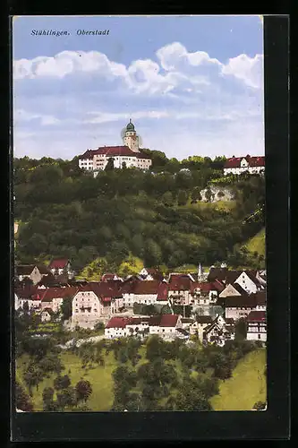 AK Stühlingen, Ansicht der Oberstadt