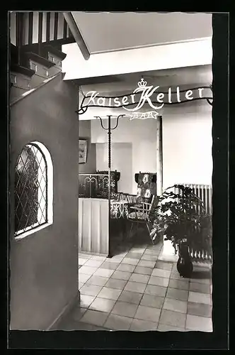 AK Bernkastel-Mosel, Hotel Römischer Kaiser, Innenansicht