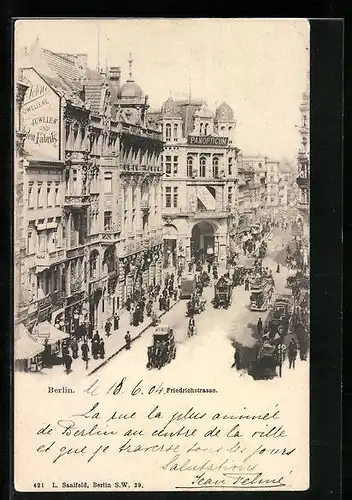 AK Berlin, Friedrichstrasse mit Panopticum