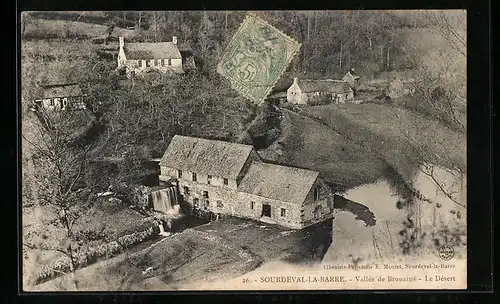 AK Sourdeval-la-Barre, Vallee de Brouains, Le Desert