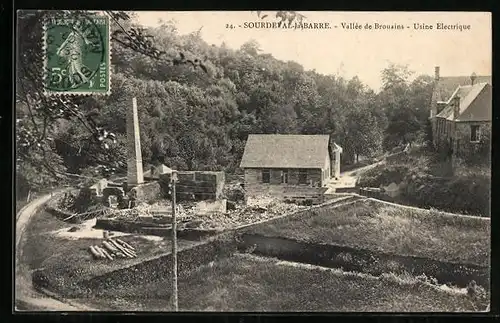 AK Sourdeval-la-Barre, Vallee de Brouains, Usine Electrique