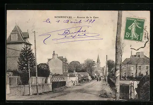 AK Sourdeval, Avenue de la Gare