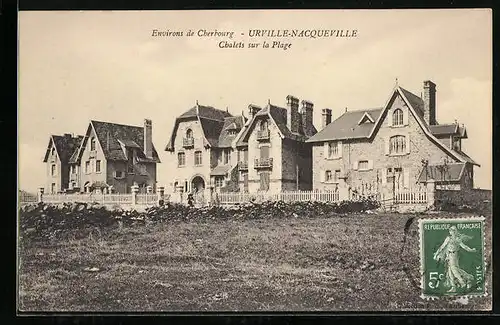 AK Urville-Nacqueville, Chalets dur la Plage