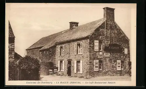 AK La Hague-Jobourg, Le Cafe-Restaurant Sanson