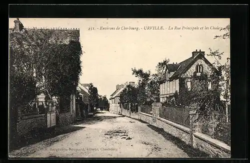 AK Urville, La Rue Principale et les Chalets