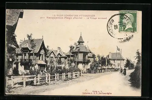 AK Nacqueville-Plage, Le Village normand, La basse normandie pittoresque