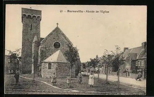 AK Barneville, Abside de l`Eglise