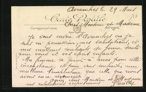 AK Avranches, Route de Granville et Panorama de la Ville