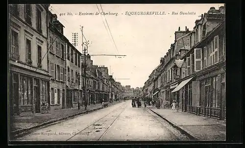AK Equeurdreville, Rue Gambetta