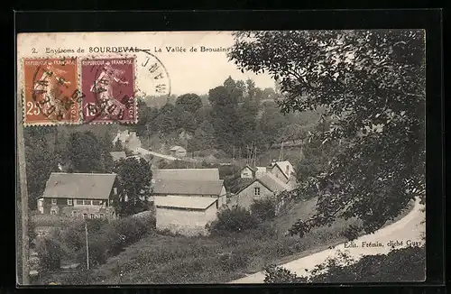 AK Sourdeval, La Vallee de Brouains