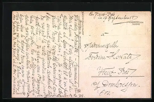 AK Vase mit Birnen und Pflaumen, Obst