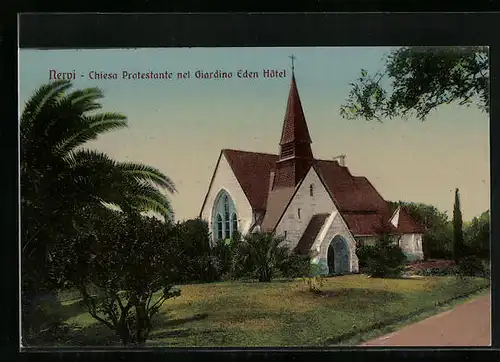 AK Nervi, Chiesa Protestante nel Giardino Eden Hotel