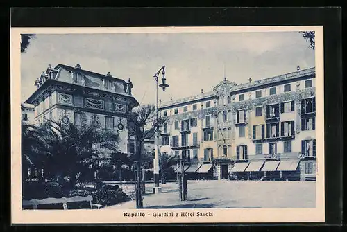 AK Rapallo, Giardini e Hotel Savoia