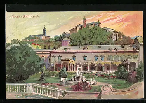 Künstler-AK Genova, Palazzo Doria