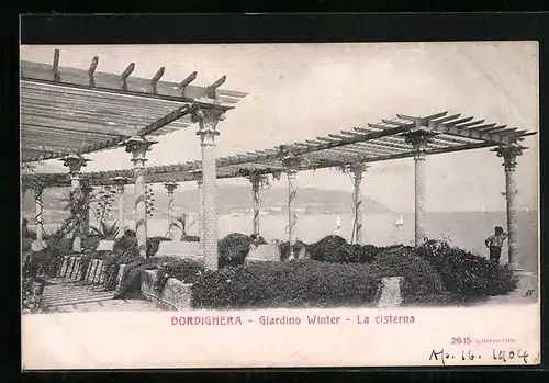 AK Bordighera, Giardino Winter, La cisterna