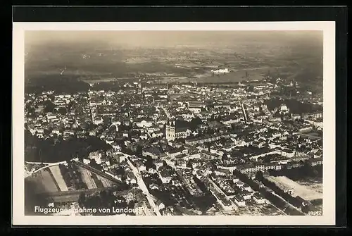 AK Landau /Pfalz, Teilansicht, Fliegeraufnahme
