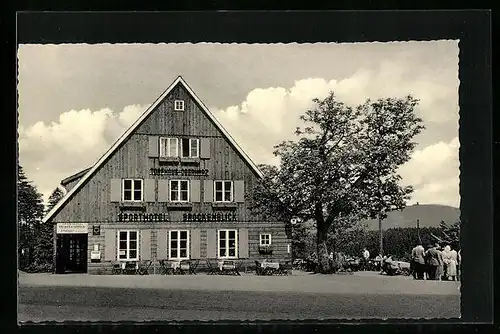 AK Braunlage, Hotel-Restaurant Cafe Hubertus von M. Hoffmann