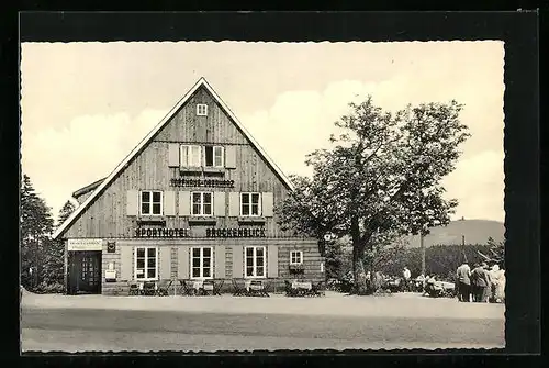 AK Braunlage, Hotel-Restaurant Cafe Hubertus von M. Hoffmann