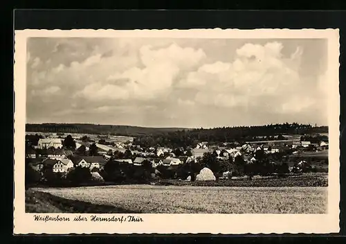 AK Weissenborn über Hermsdorf, Teilansicht