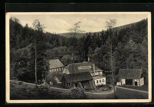 AK Eisenberg /Thür., Gasthof Froschmühle im Mühltal