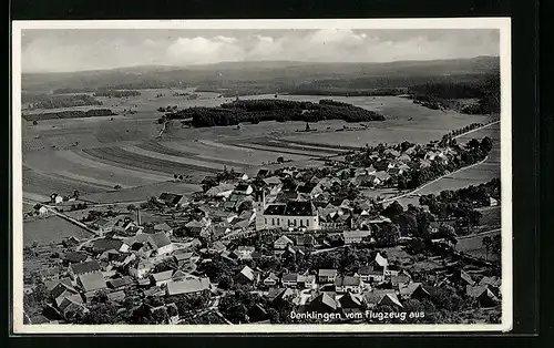 AK Denklingen, Totalansicht vom Flugzeug aus