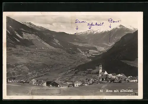 AK Mons, Totalansicht mit Albulatal