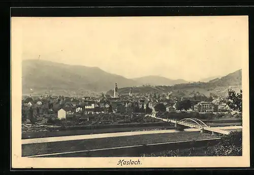 AK Haslach, Totalansicht aus der Vogelschau