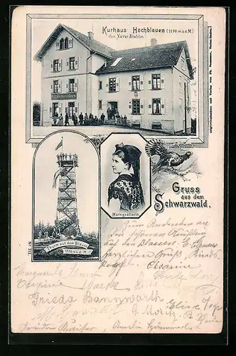 AK Hochblauen, Kurhaus Hochblauen, Inh. Xaver Stehlin, Markgräflerin