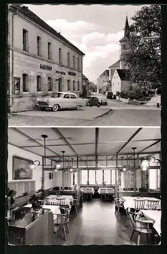 AK Kulmain /Opf., Gasthof und Metzgerei Otto Wiesend