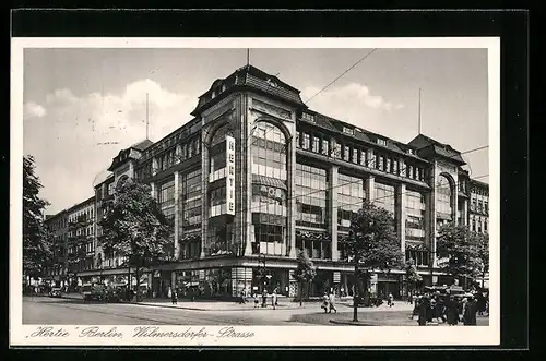 AK Berlin, Kaufhaus Hertie, Wilmersdorfer Strasse