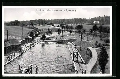 AK Leubnitz, Blick zum Freibad