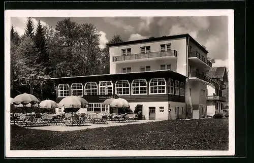 AK Bad Reichenhall, Hotel-Pension Passhöhe Hallthurm