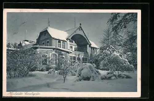 AK Carolagrün / Erzgeb., Heilstätte Carolagrün