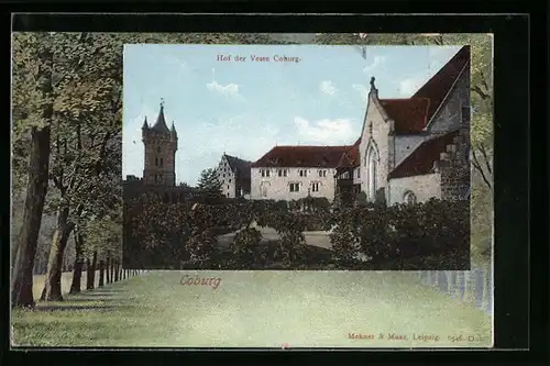 AK Coburg, Hof der Veste Coburg