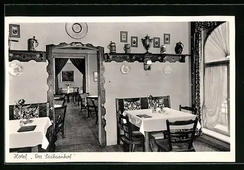 AK Berlin-Schöneberg, Hotel Der Sachsenhof, Motzstrasse 7