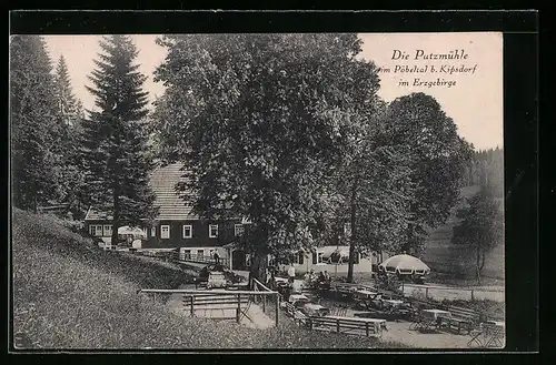 AK Kipsdorf / Erzgeb., Gasthaus Putzmühle im Pöbeltal