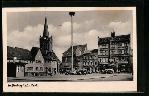 AK Senftenberg / N.-L., Markt