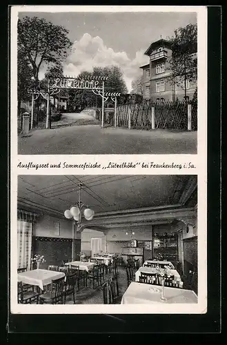 AK Frankenberg / Sa., Gaststätte Lützelhöhe