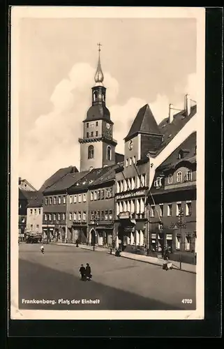 AK Frankenberg / Sa., Platz der Einheit