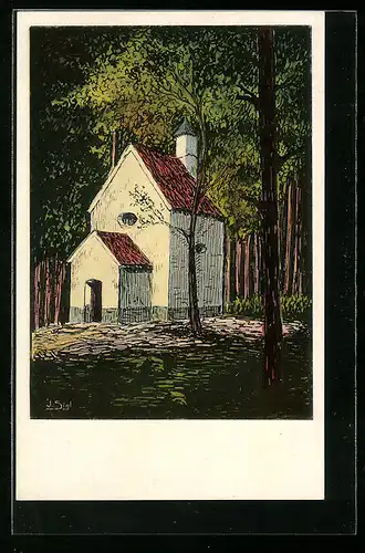 AK Oberschönenfeld, Waldkapelle bei der Abtei Oberschönenfeld