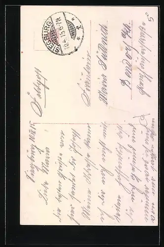 Foto-AK GL Co: Soldat verabschiedet sich von seiner Liebsten