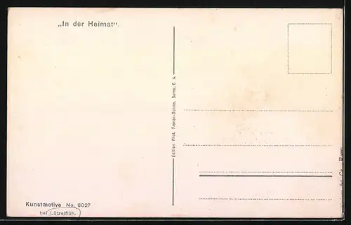 AK Lützelflüh, Partie mit altem Haus