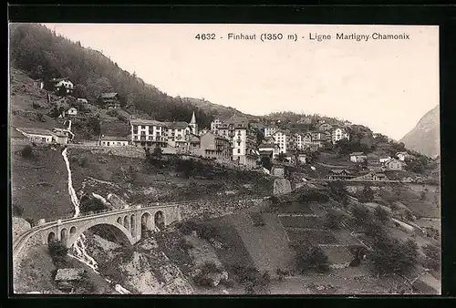 AK Finhaut, Ligne Martigny-Chamonix, Vue Générale