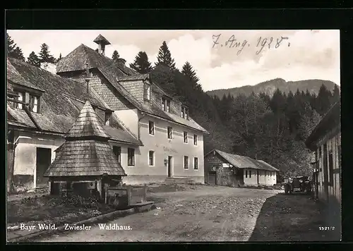 AK Zwiesel / Bayr. Wald, Gasthaus Waldhaus