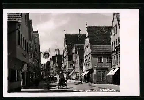 AK Memmingen i. B., Kalchstrasse mit Roth'sche Bäckerei