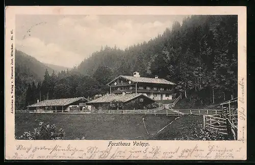 AK Valepp, Gasthaus Forsthaus am Waldrand