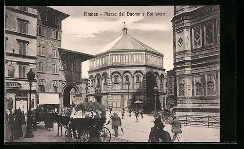 AK Firenze, Piazza del Duomo e Battistero
