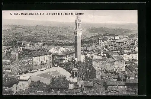 AK Siena, Panorama della città visto dalla Torre del Duomo