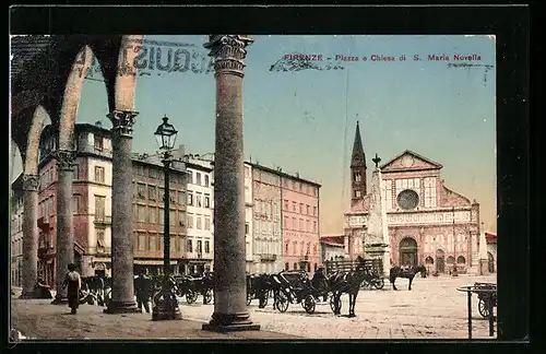 AK Firenze, Piazza e Chiesa di S. Maria Novella