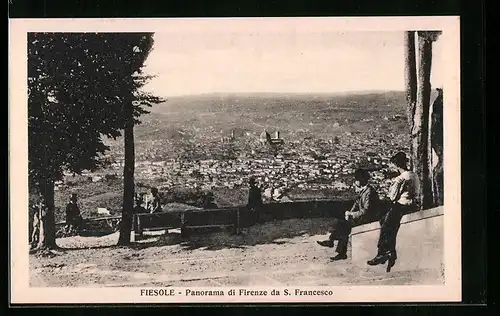 AK Fiesole, Panorama di Firenze da S. Francesco